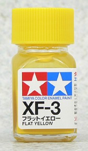 TAMIYA 琺瑯系油性漆 10ml 消光黃色 XF-3